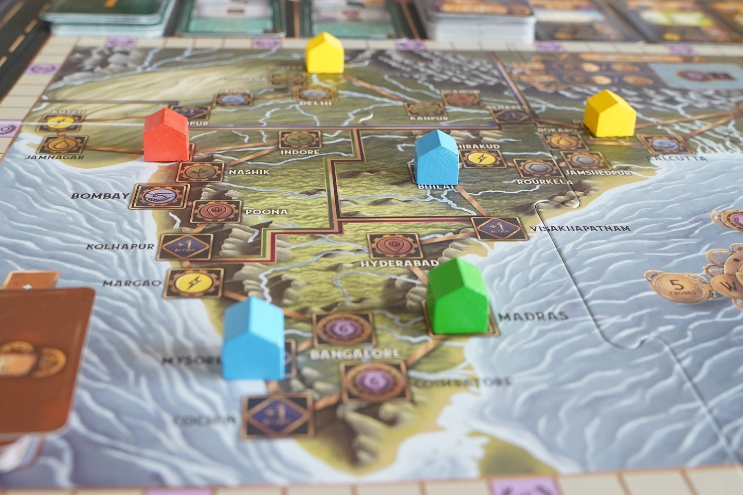 Tycoon: India 1981 + Coinage Casino Coins (Deluxe Edition) - An Economic Strategy Game on India
