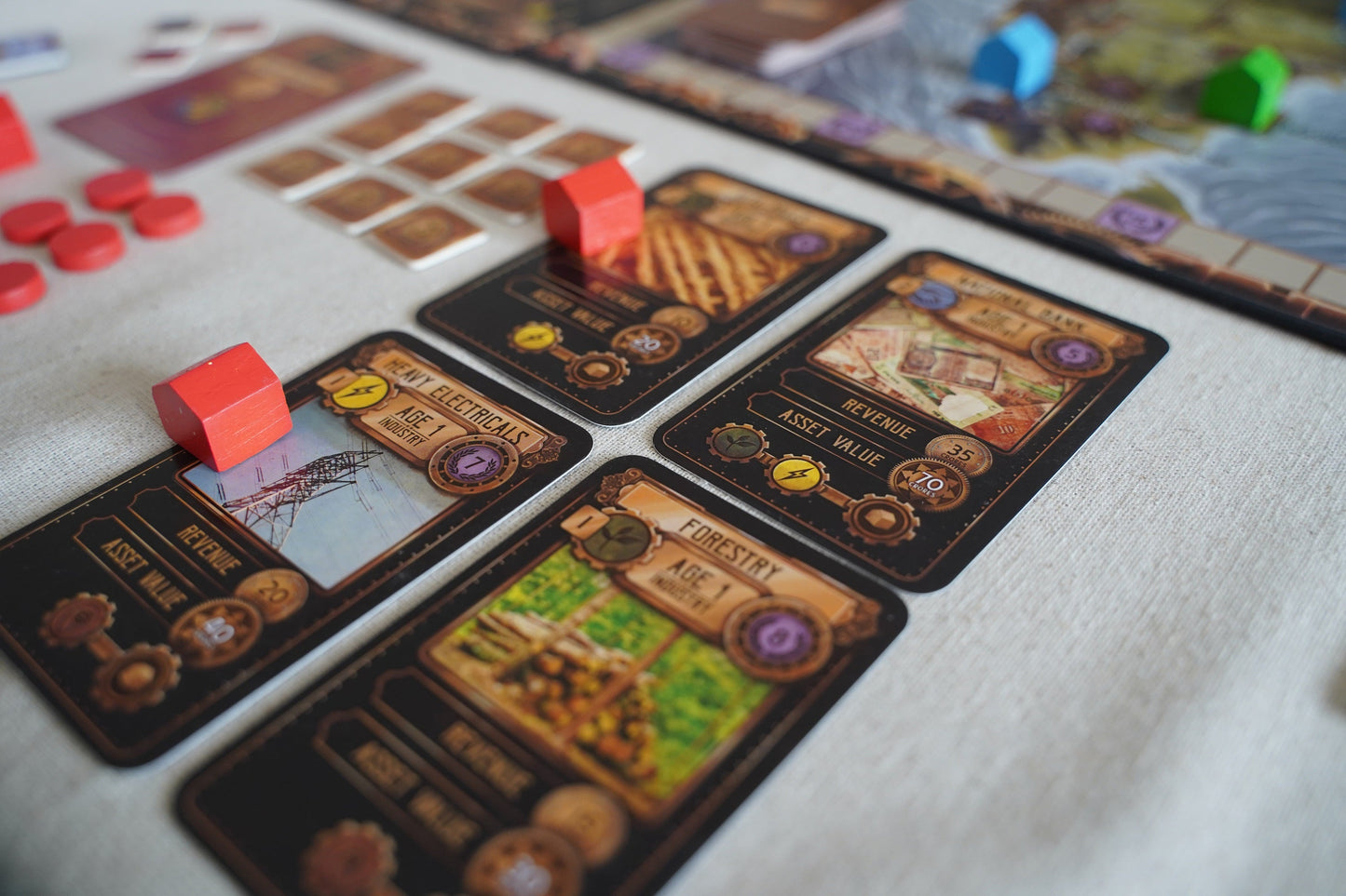 Tycoon: India 1981 + Coinage Casino Coins (Deluxe Edition) - An Economic Strategy Game on India