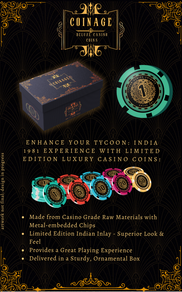 (Pre-Order: Deluxe Edition) Tycoon: India 1981 - An Economic Strategy Game on India