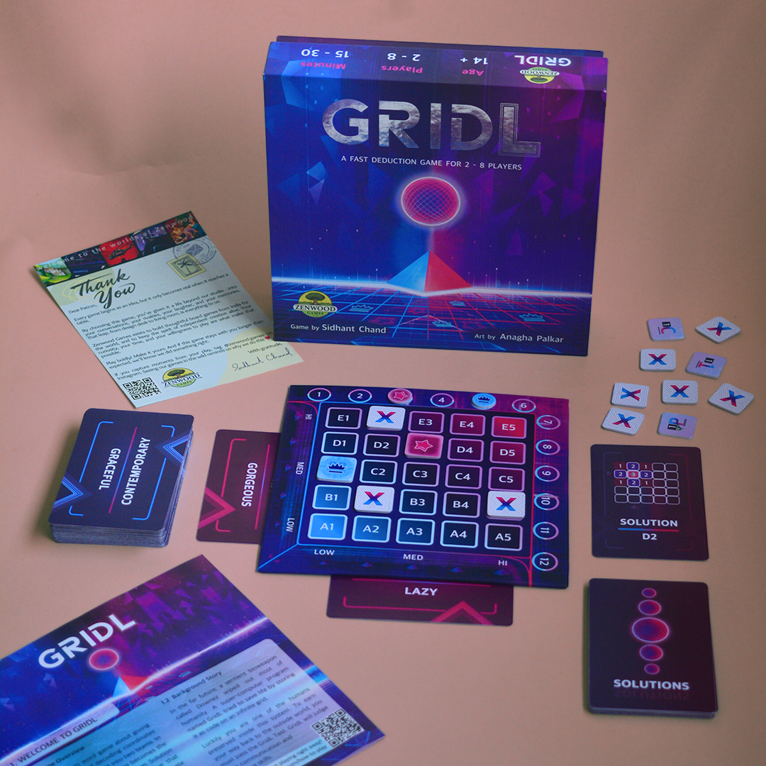 (NEW!) GridL - An Abstract Deduction Game (2nd Printing)